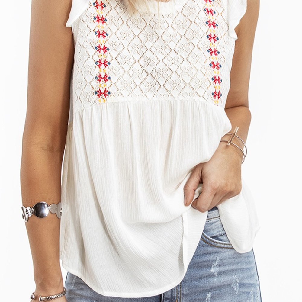 💜 New Adorable Pleated Babydoll top - Picture 2 of 3